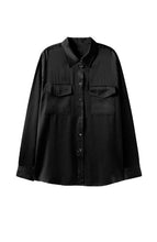 Load image into Gallery viewer, Anaphe Shirts &amp; Tops XS/S Boyfriend Utility Shirt - Classic Black

