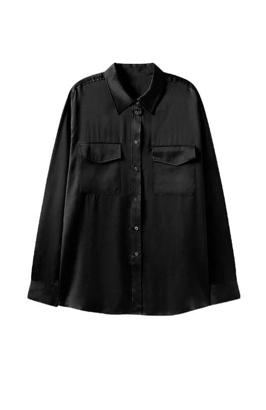 Anaphe Shirts & Tops XS/S Boyfriend Utility Shirt - Classic Black