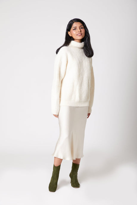 Anaphe Skirts Effortless Silk Skirt Sand