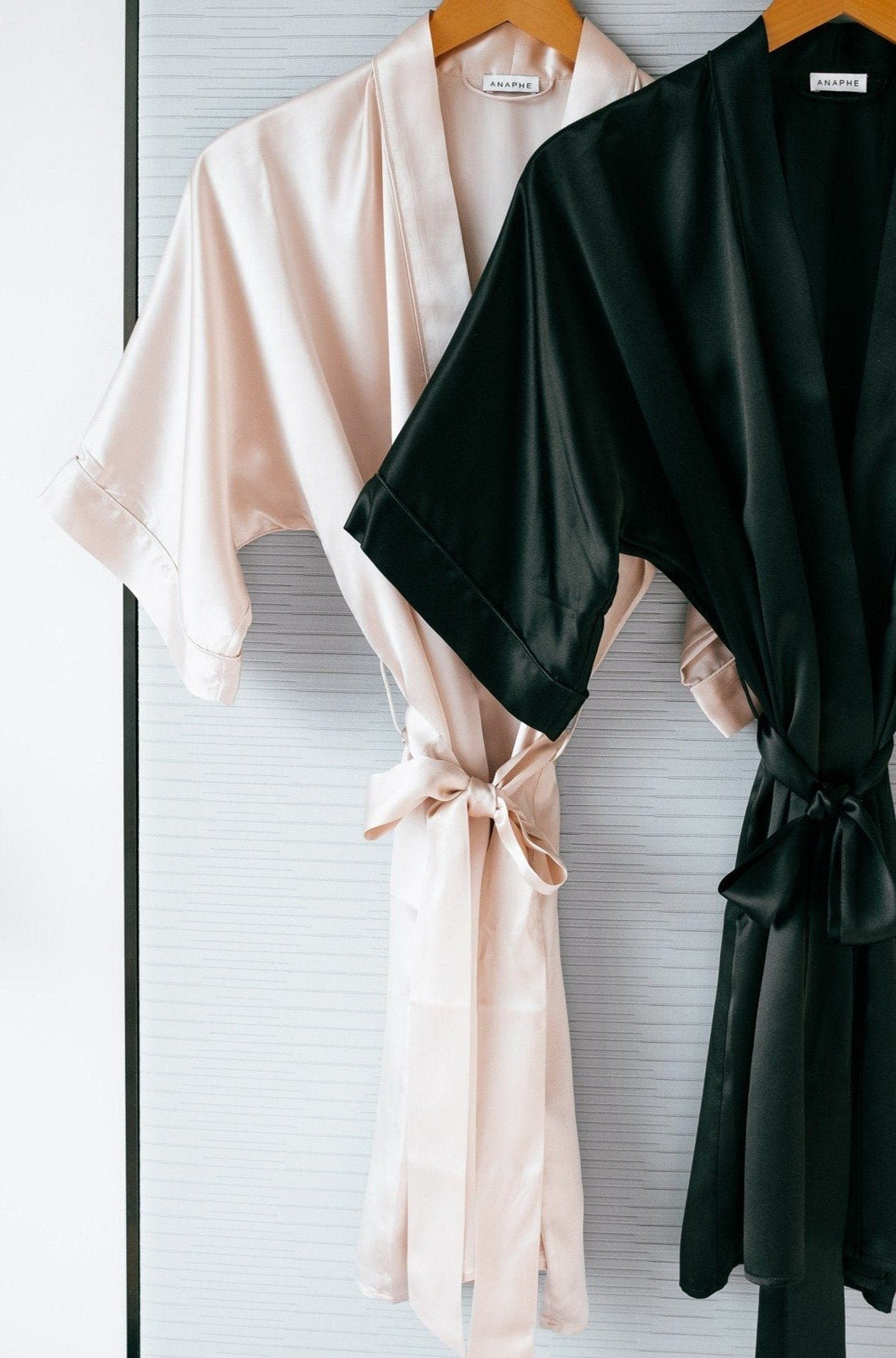 Anaphe Sleepwear & Loungewear S/M Silk Yukata Robe by Anaphe Blush Pink