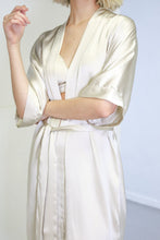 Load image into Gallery viewer, Anaphe Sleepwear &amp; Loungewear S/M Silk Yukata Robe by Anaphe Champagne
