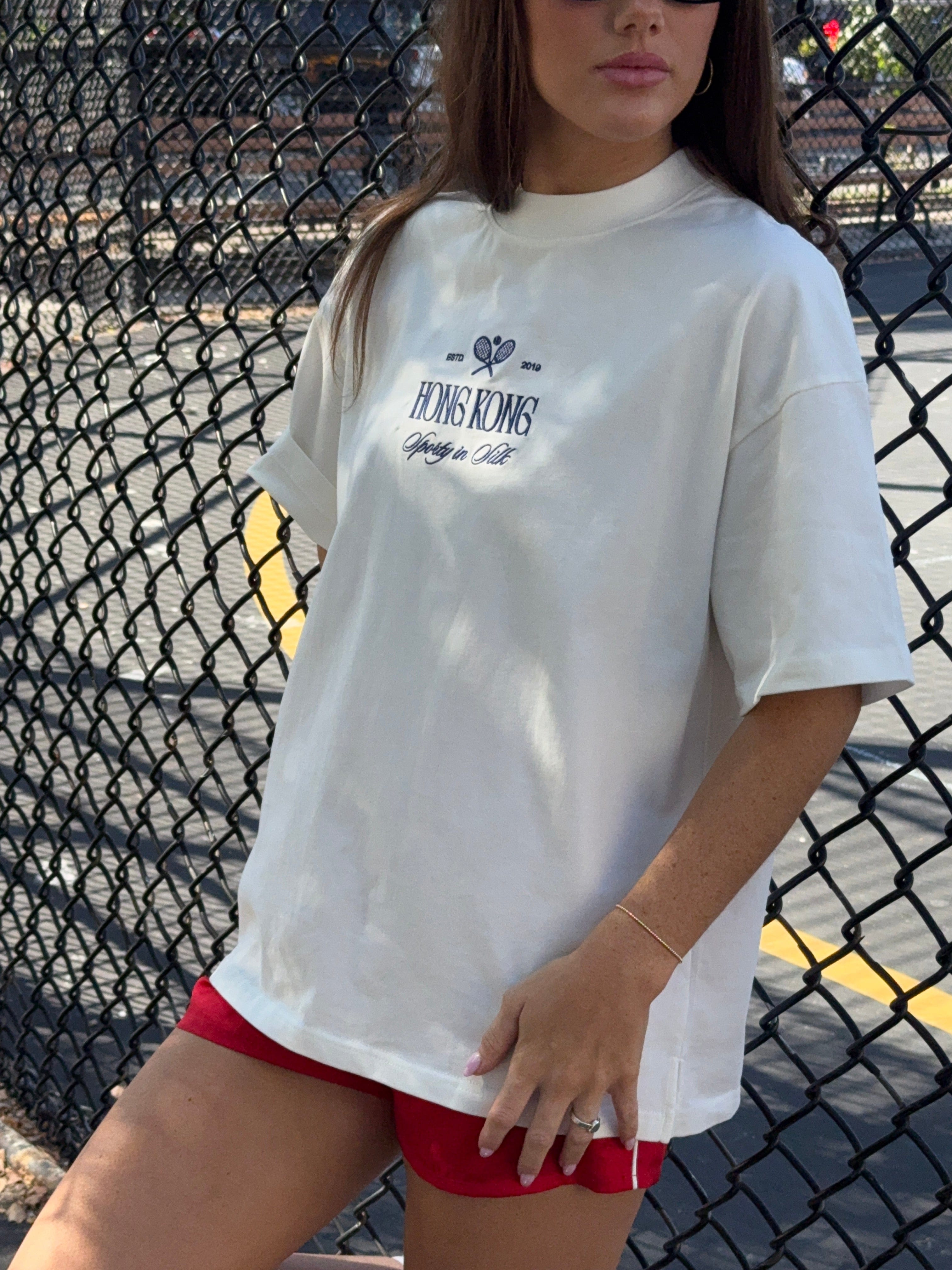 Anaphe Sporty In Silk Hong Kong - Organic Cotton Tshirt