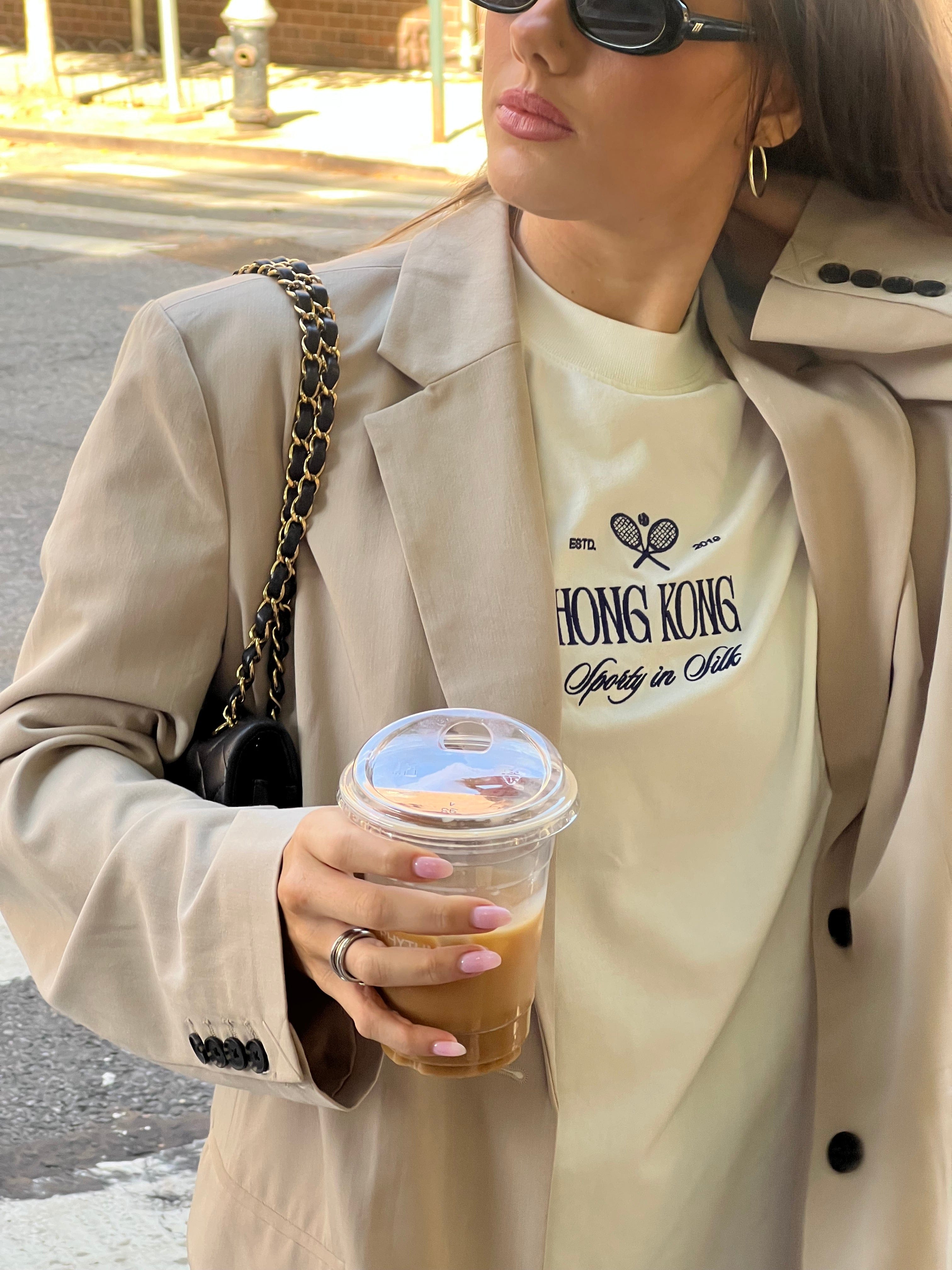 Anaphe Sporty In Silk Hong Kong - Organic Cotton Tshirt