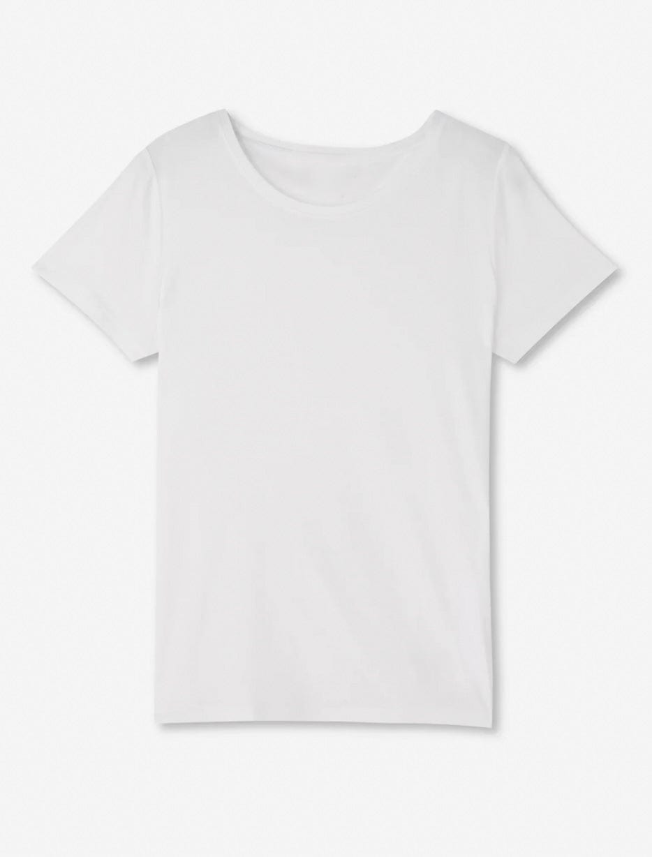 Anaphe  The Perfect Tee - Silk Modal Blend Tshirt White