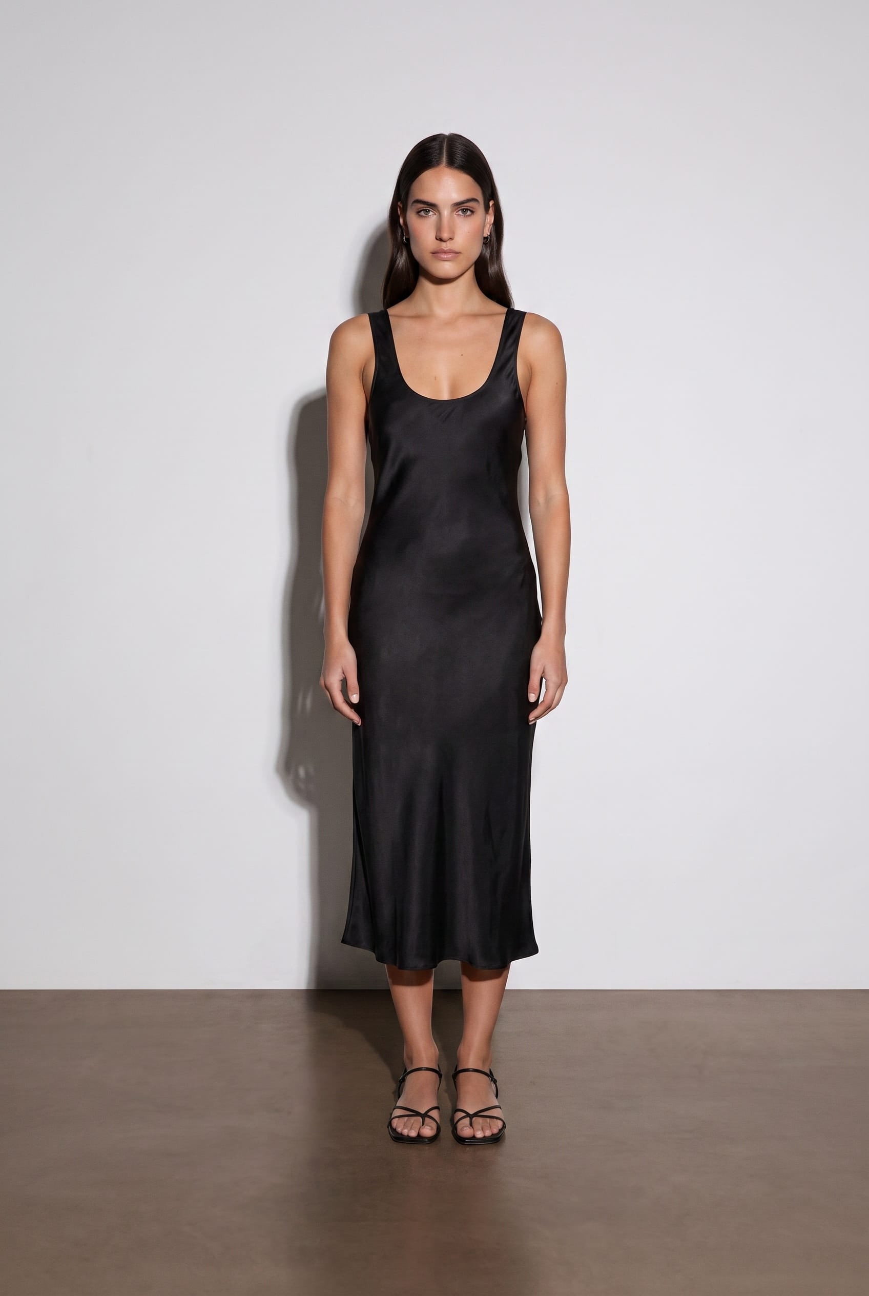 Anaphe Thick Strap Dress (bra friendly) Muse Scoop Silk Slip