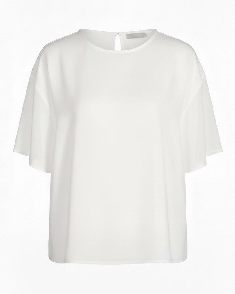 Anaphe White / XS/S (UK6-8) OG Silk Boxy Tee - White