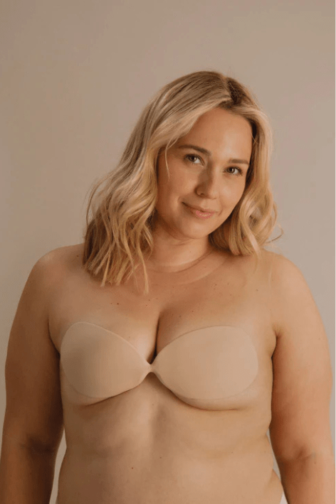 Gatherall Cream / A Gatherall Seamless Stick On Bra