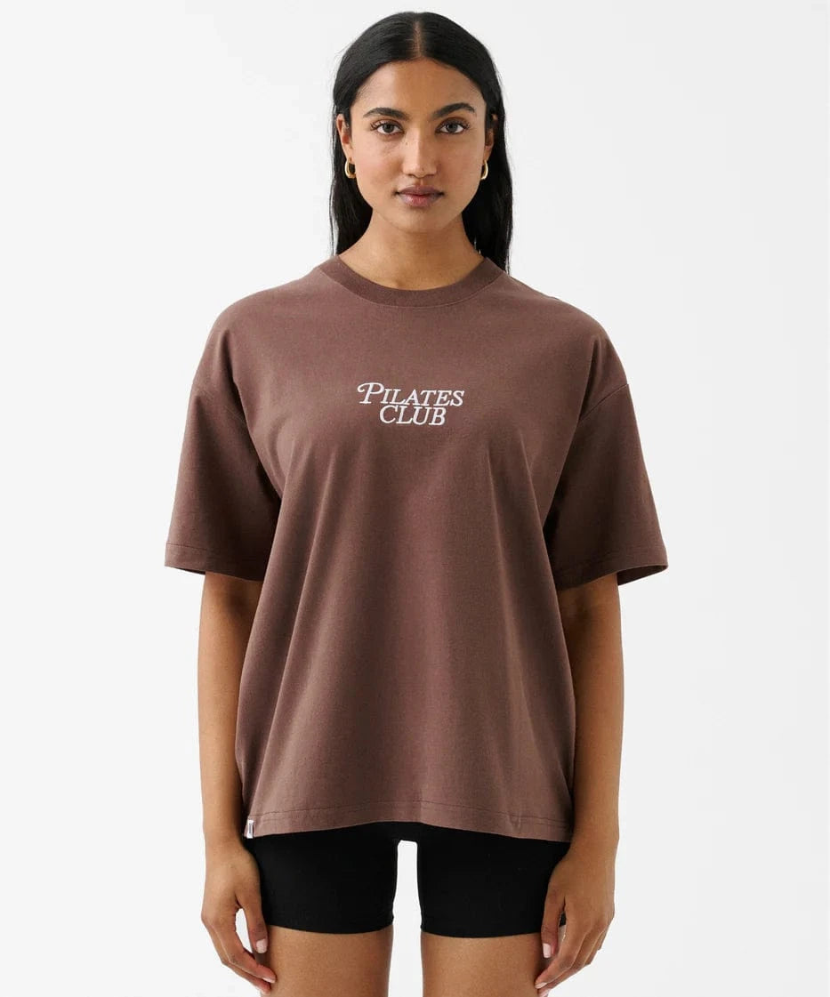 Move Active Brown Pilates Club Organic Cotton Tshirt