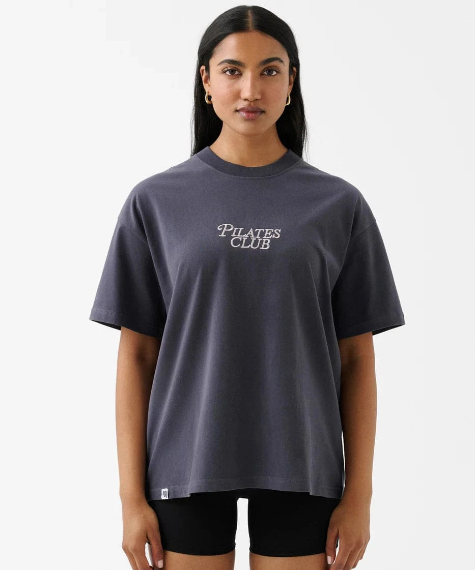 Move Active Ink Navy Pilates Club Organic Cotton Tshirt