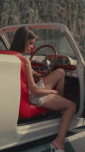 Load and play video in Gallery viewer, 60s Silk Cowl Mini Slip Dress - Prints
